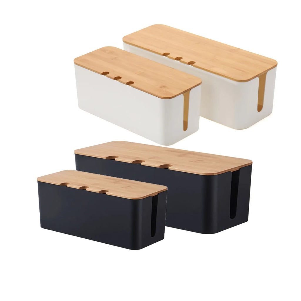 Wood Cable Management Box