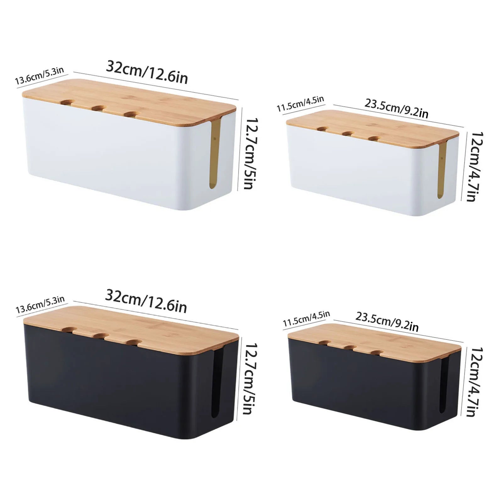 Wood Cable Management Box